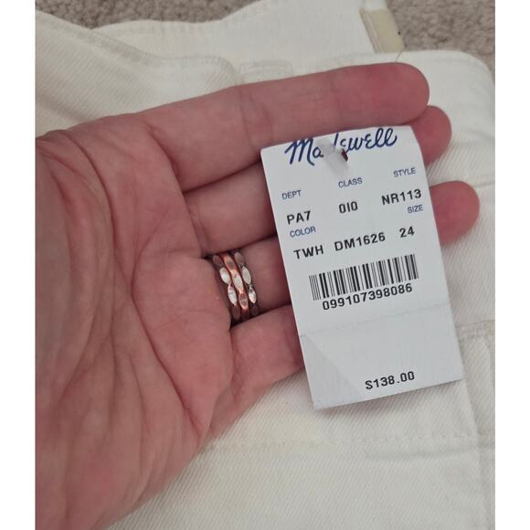 NWT Madewell The Emmett Patch Pocket Wide Leg Jeans Size 24 Retail $138 - Picture 5 of 8